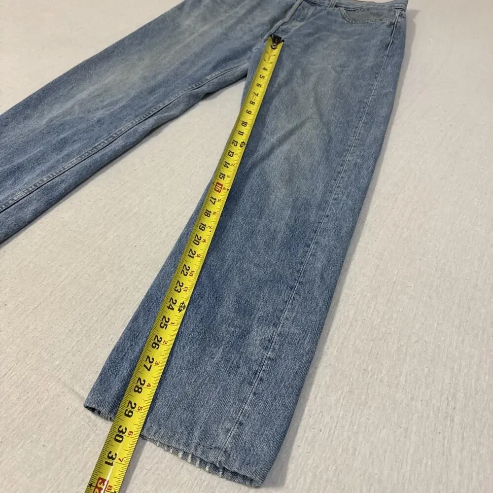 Vintage 1989 Levis 501 Jeans Men 36x32 Blue Button Fly Straight Fits 35x30